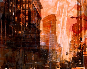 NEW YORK Color III by Sven Pfrommer - 100x80cm Artwork is ready to hang