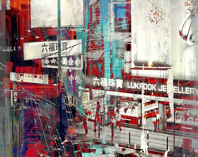 HONG KONG Downtown VIII by Sven Pfrommer - Artwork is ready to hang