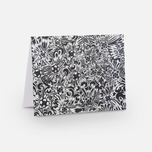 Illustrated Design Notecard, Blank, Original Abstract Design Greeting Cards, Blank Notecards