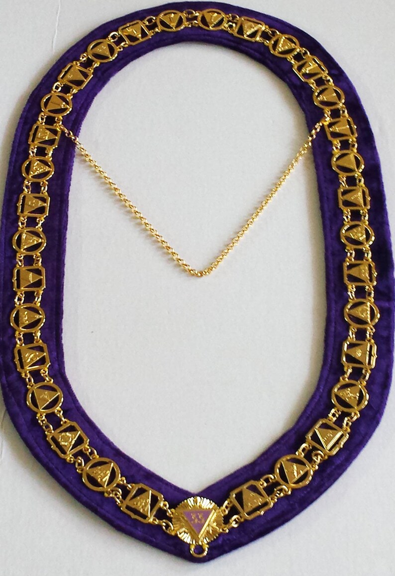 Masonic Regalia 33 Degree Purple Chain CollarFreeCase Etsy