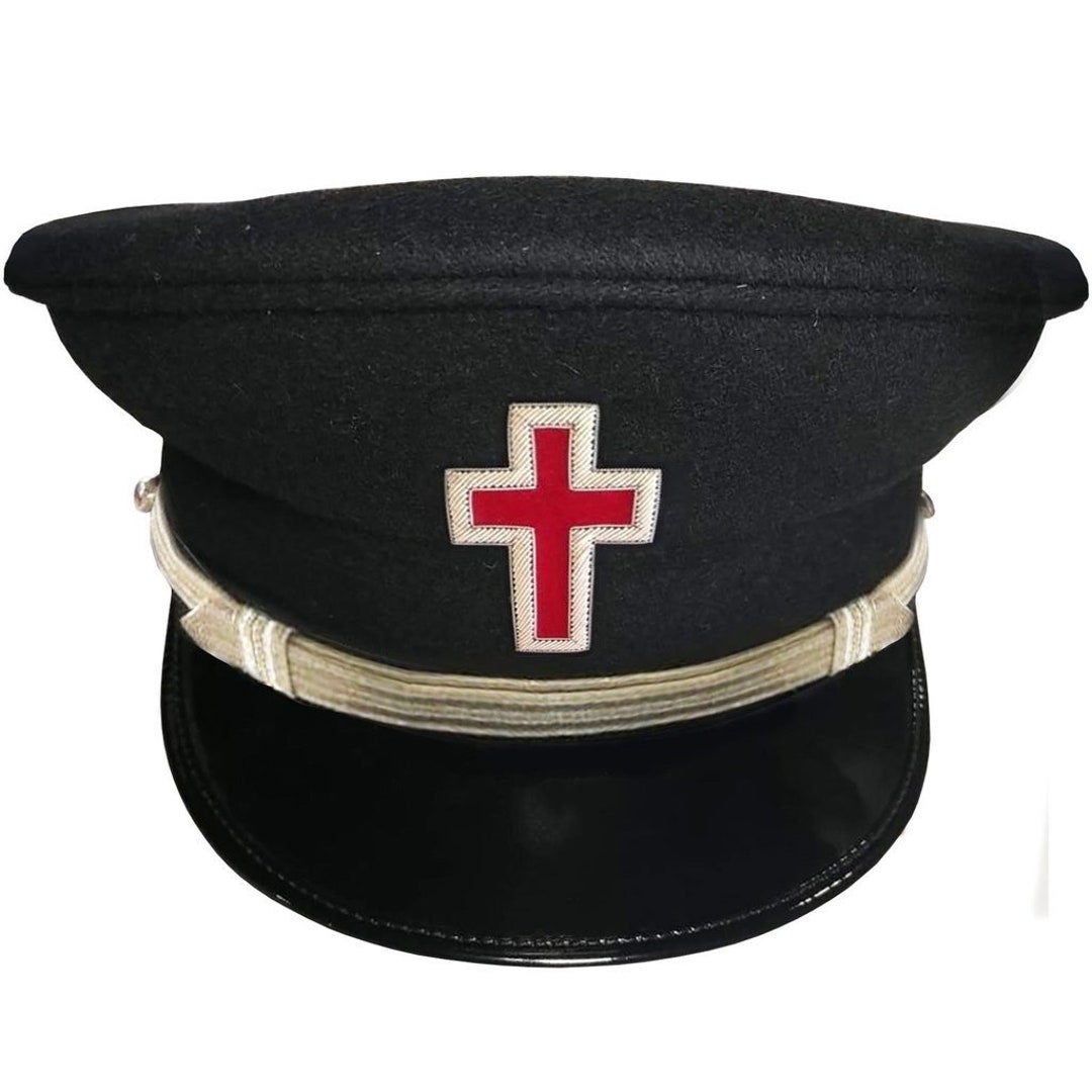 Knights Templar Dress / Military Fatigue Caps Silver With Free Pcap