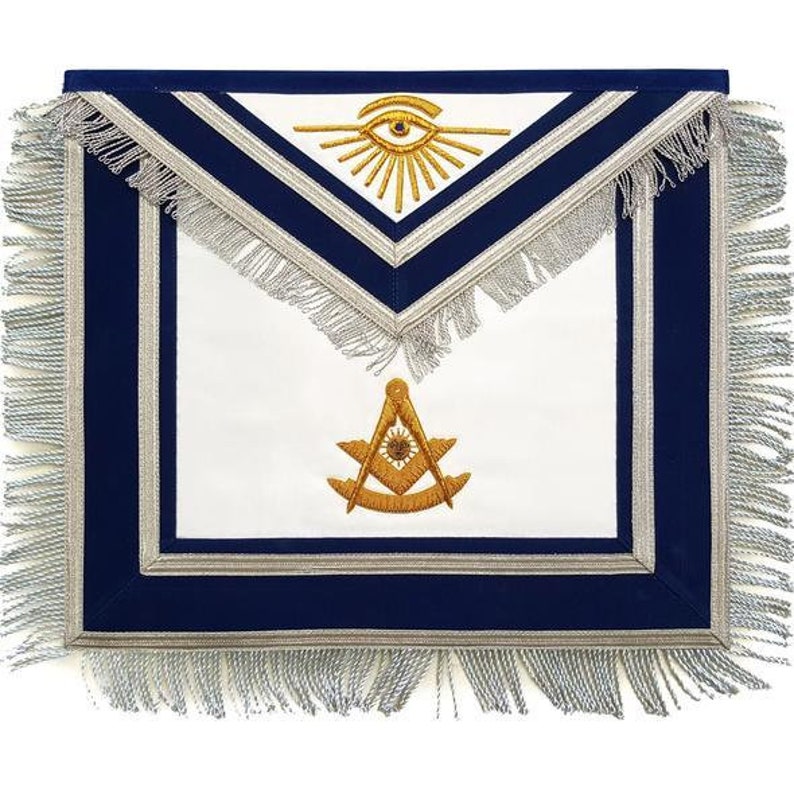 Masonic Regalia Past Master Apron Bullion shops Hand Embroidered with Fringe