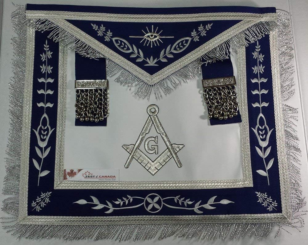 Masonic Regalia Craft Worshipful Mason WM Apron Past Master Lambskin Leather 