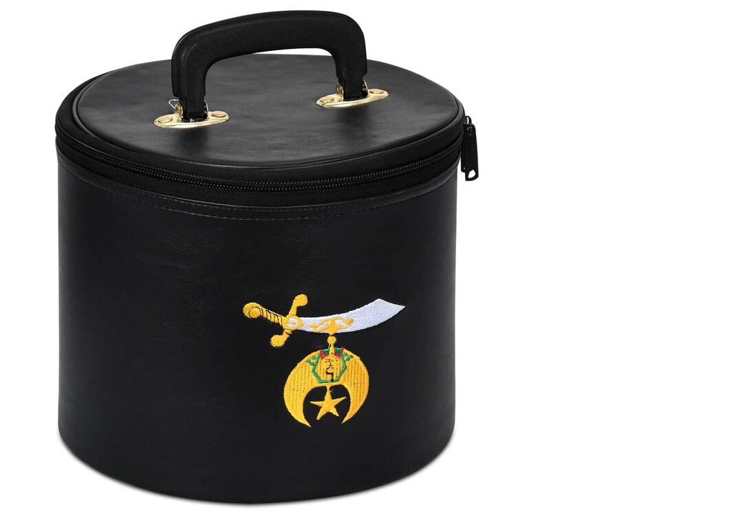 Masonic Regalia Shriners Fez Case Black Etsy