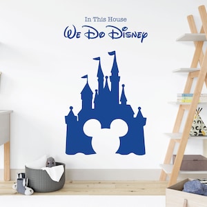 WD101077 | Children Playroom Bedroom Disney Inspired Wall Sticker - We Do Disney - Castle, Mickey Mouse