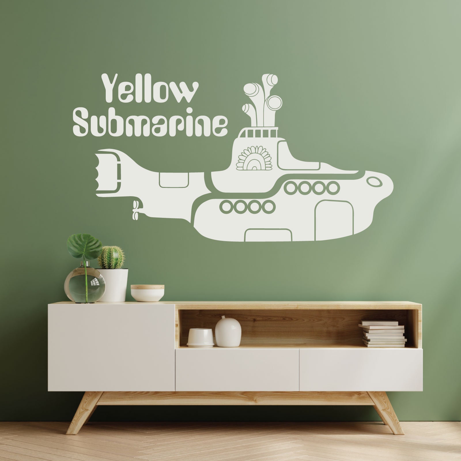 WD101255 | Yellow Submarine - Wall Art Decal Sticker - Etsy