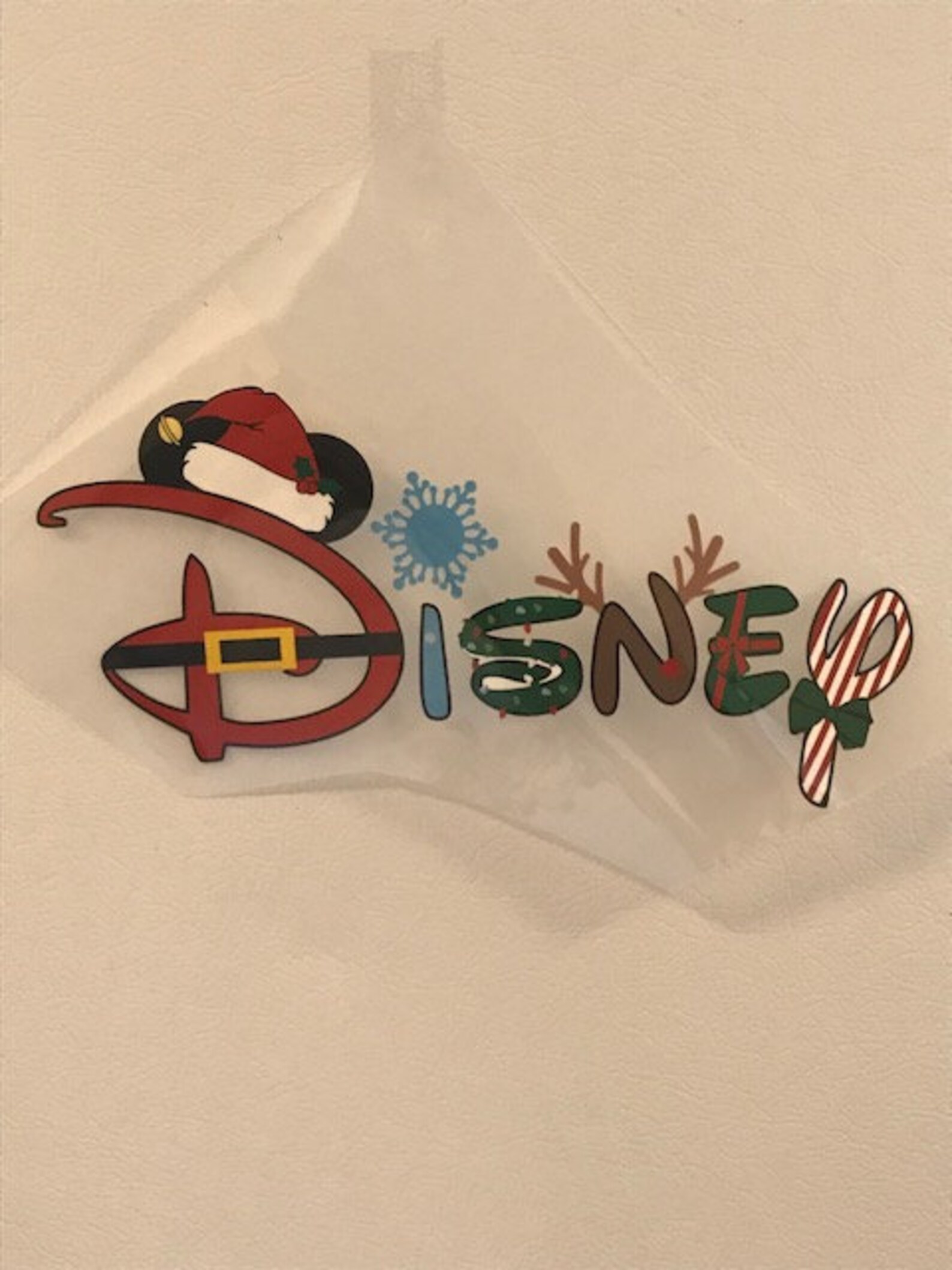 Disney Christmas Characters Iron on Transfer Etsy