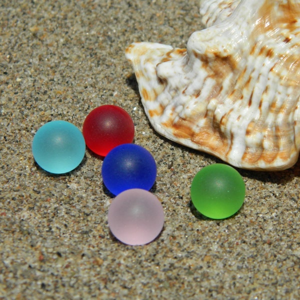 5 - 10mm Sea Glass Stones Marbles for interchangeable jewelry