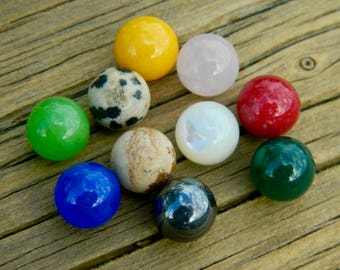 Canicas de piedras semipreciosas de 10 - 10 mm para joyería intercambiable