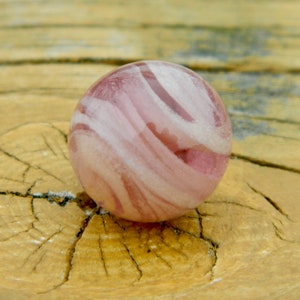 Purple Glow in the Dark Handmade Glass marble stone for interchangeable ring or pendant (glows white)