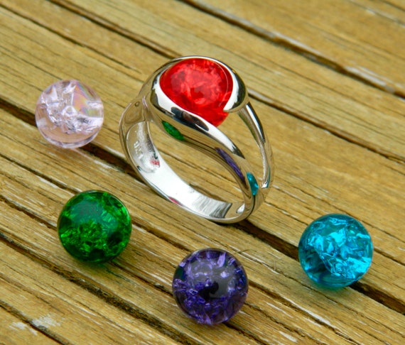 Glass stone ring clearance