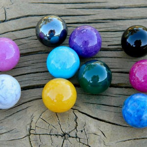 10 - 12mm Semi Precious Stones Marbles for interchangeable jewelry