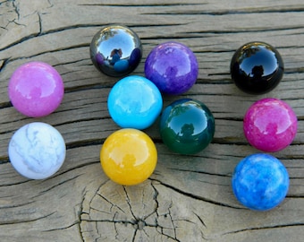 Canicas de piedras semipreciosas de 10 a 12 mm para joyería intercambiable