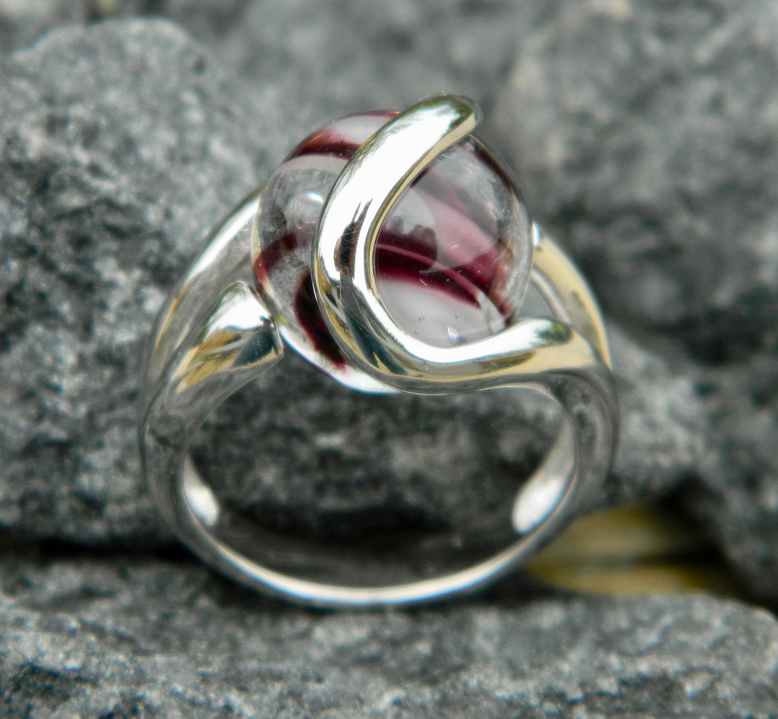 Beautiful Marble Rings 6 Different Colors to Choose From - Interchangeable Marble Ring With ...