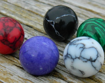 14mm Semi Precious stones / marbles for interchangeable jewelry