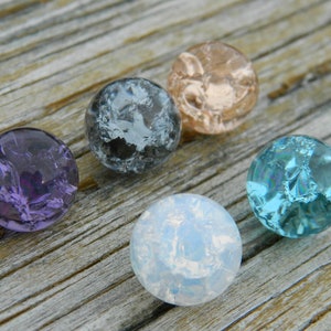 Fried Cracked Glass stones / marbles for interchangeable jewelry