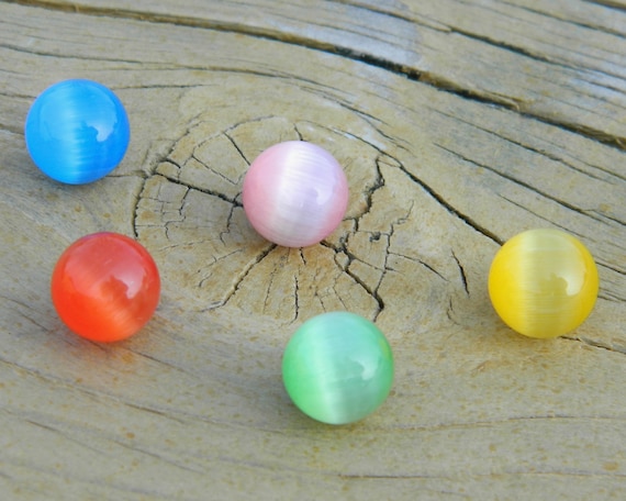 Interchangeable Marble Ring with 5-8mm changeable cateye stones