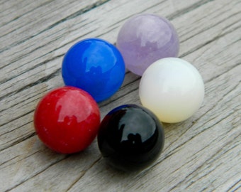 Canicas de piedras semipreciosas de 5 a 10 mm para joyería intercambiable