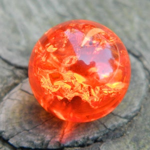 8mm 10mm 12mm 14mm Fried  Orange Cracked Glass stones / marbles for interchangeable jewelry