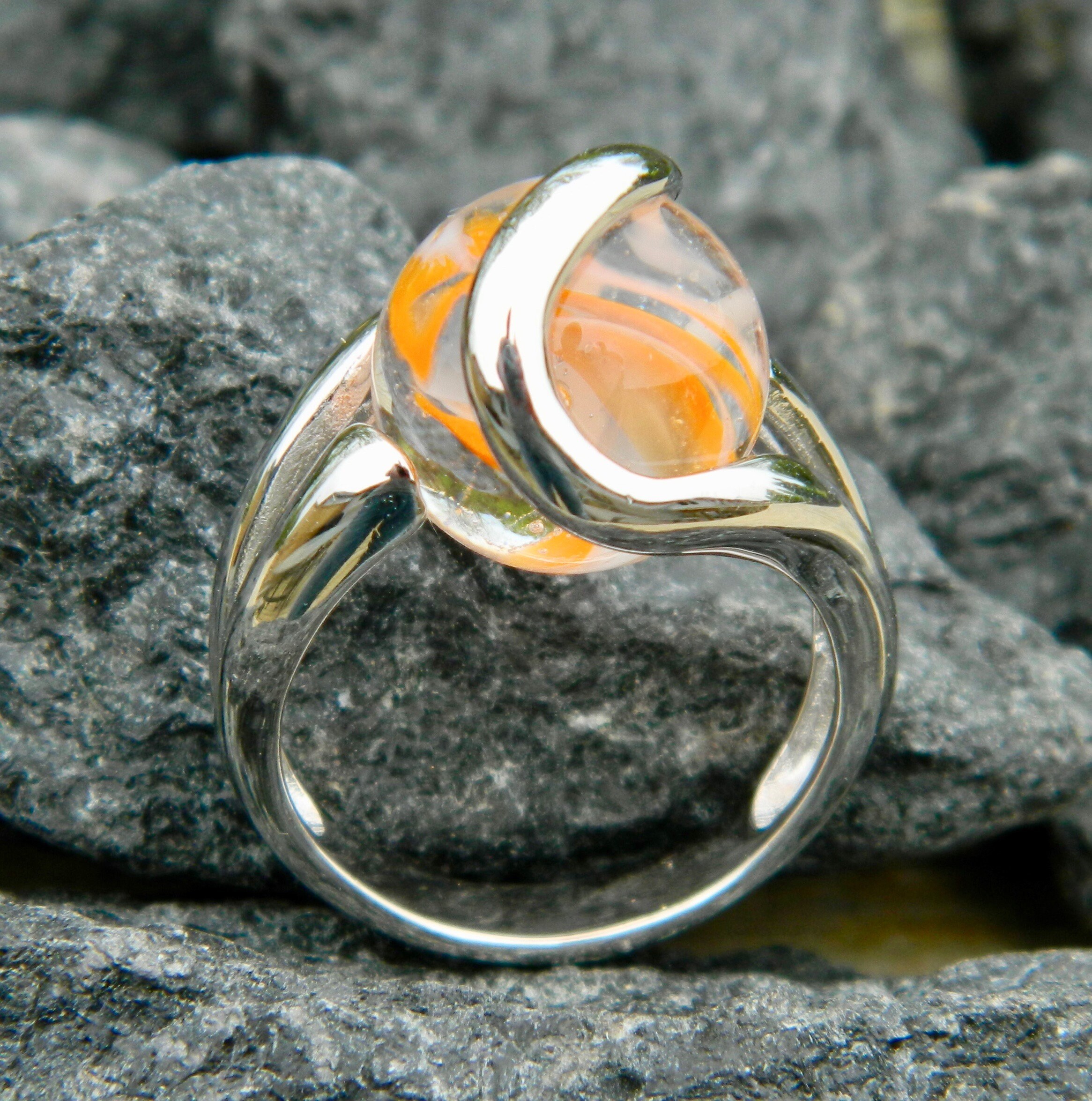 Beautiful Marble Rings 6 Different Colors to Choose From - Interchangeable Marble Ring With ...