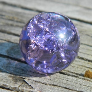 8mm 10mm 12mm 14mm 16mm Fried Amethyst Purple Cracked Glass stones / marbles for interchangeable jewelry