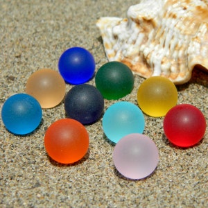 10 - 12 mm Sea Glass Stones Marbles für Wechselschmuck