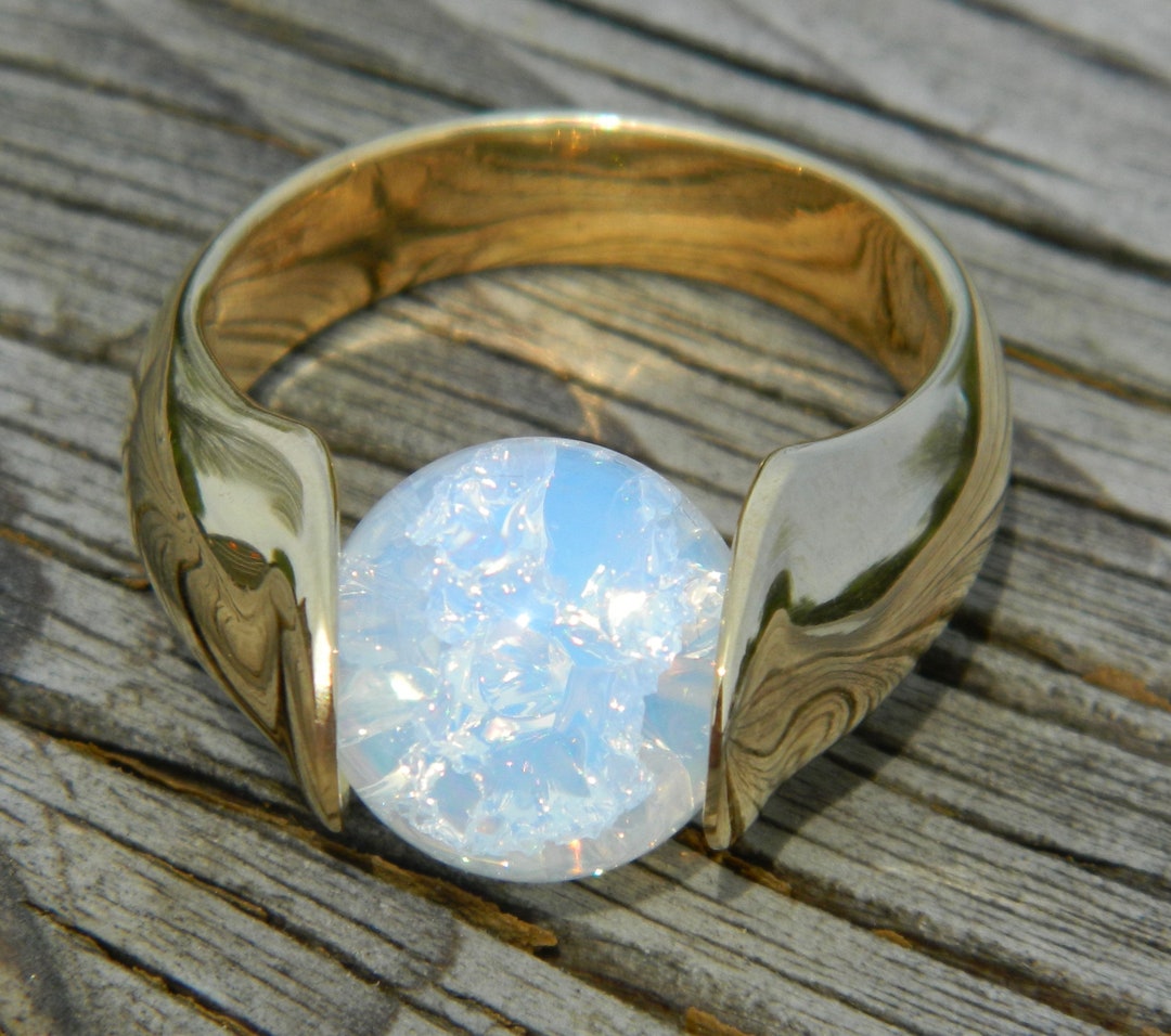 Path Sterling Silver Ring plated in 18K Gold main image 1