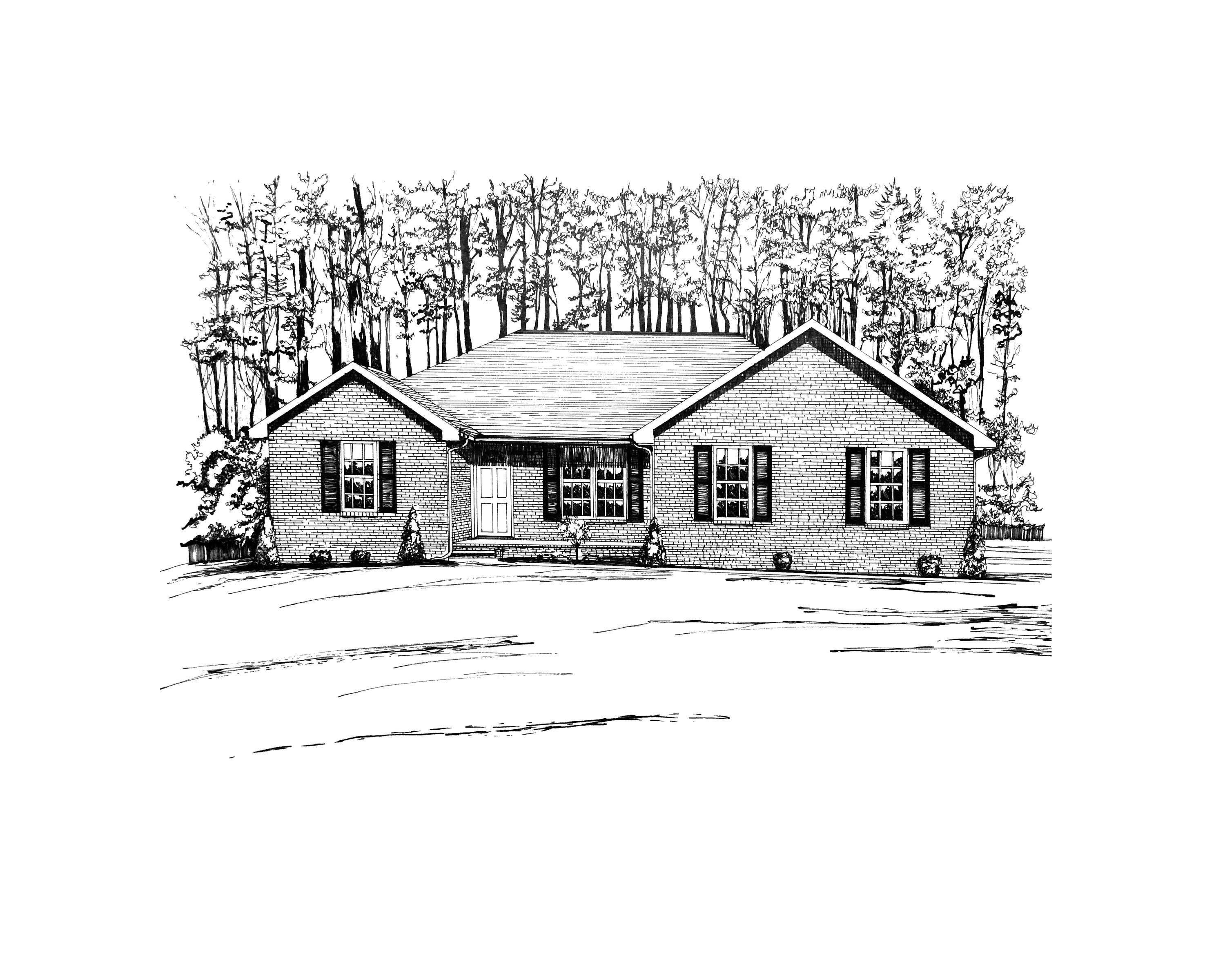 Custom Home Pen and Ink Drawing - Etsy