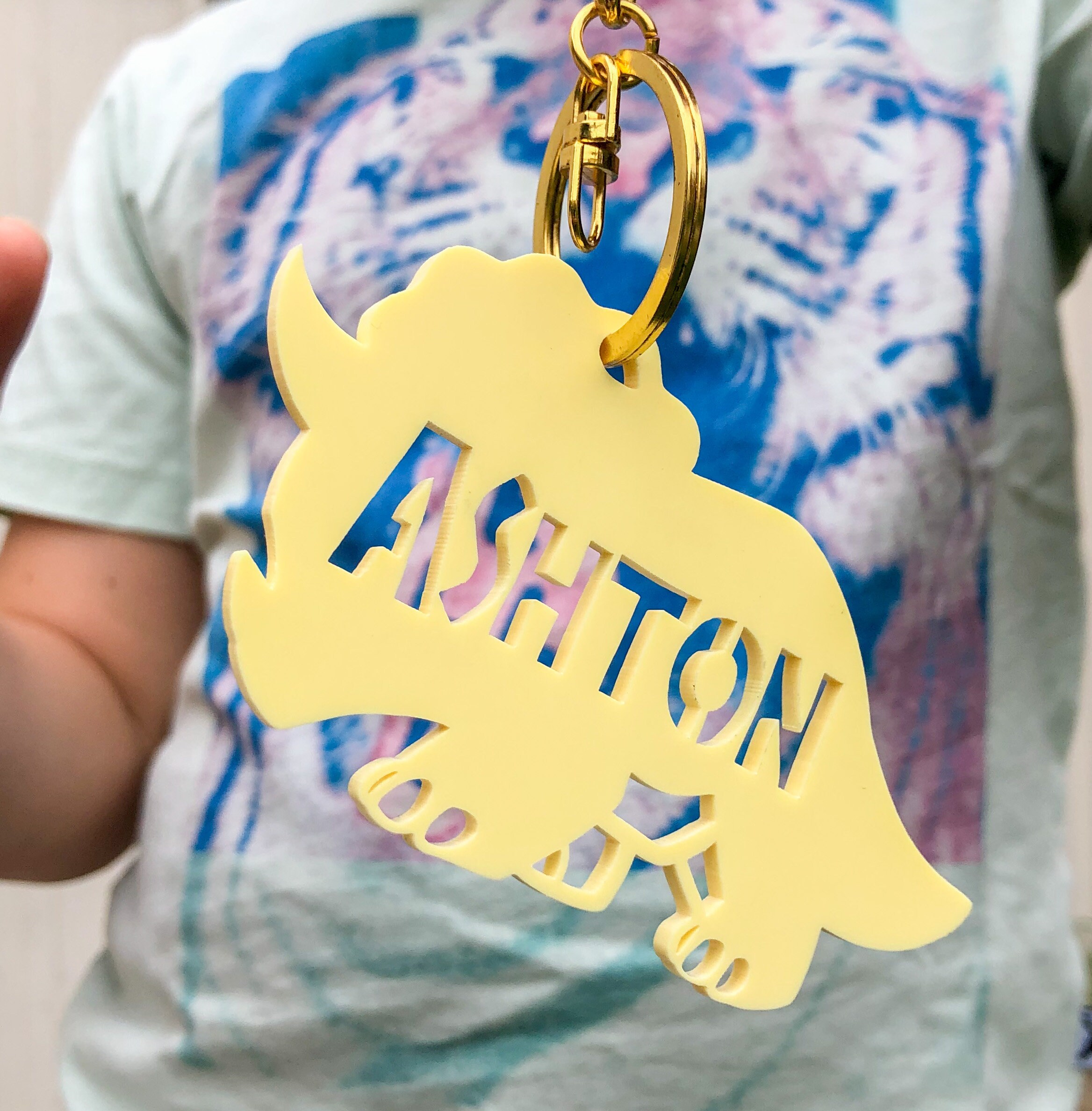 Personalised Key Chain Kids Rainbow Name Key Ring Custom Bag Etsy