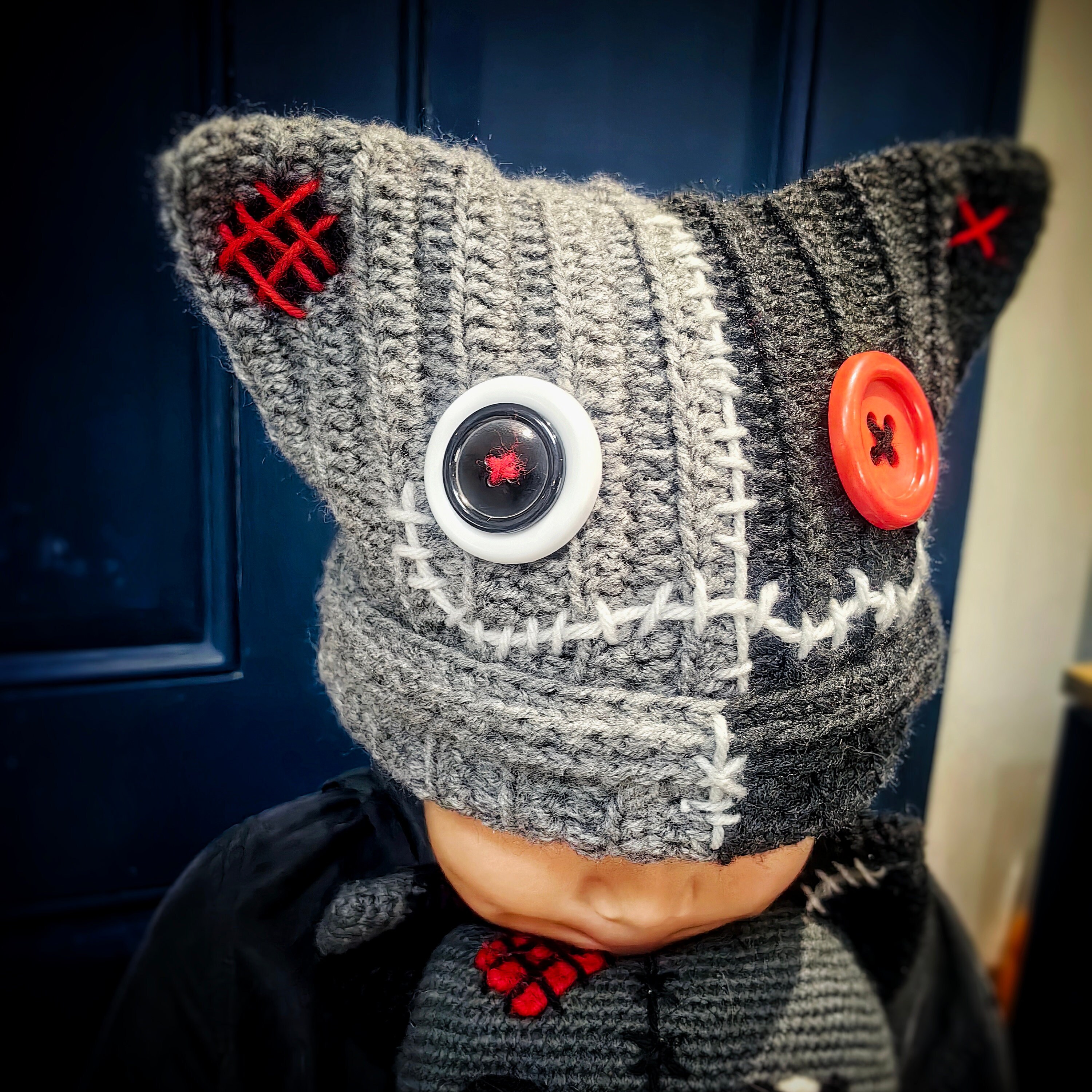 Cat Beanie, Crochet Cat Beanie, Crochet Pussy Cat Hat, Cat