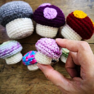 SALE 2 Amigurumi Patterns Zombie Heads, Crochet Mushrooms, Kawaii crochet, Christmas gifts, Christmas decor, Voodoo doll pattern image 6