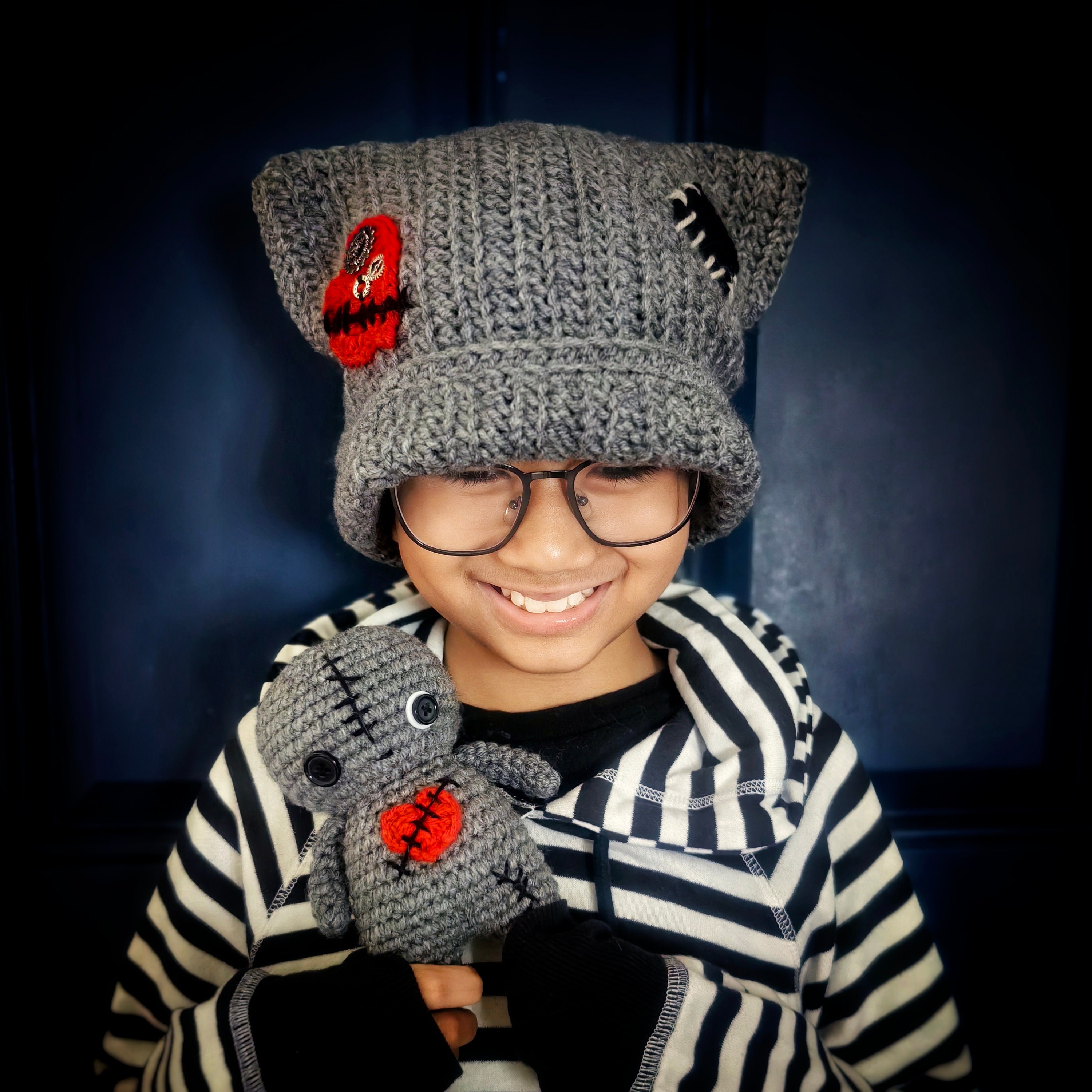 LAD MUSICIAN SHAGGY CAT EAR KNIT CAP 猫耳 LAD MUSICIAN SHAGGY CAT