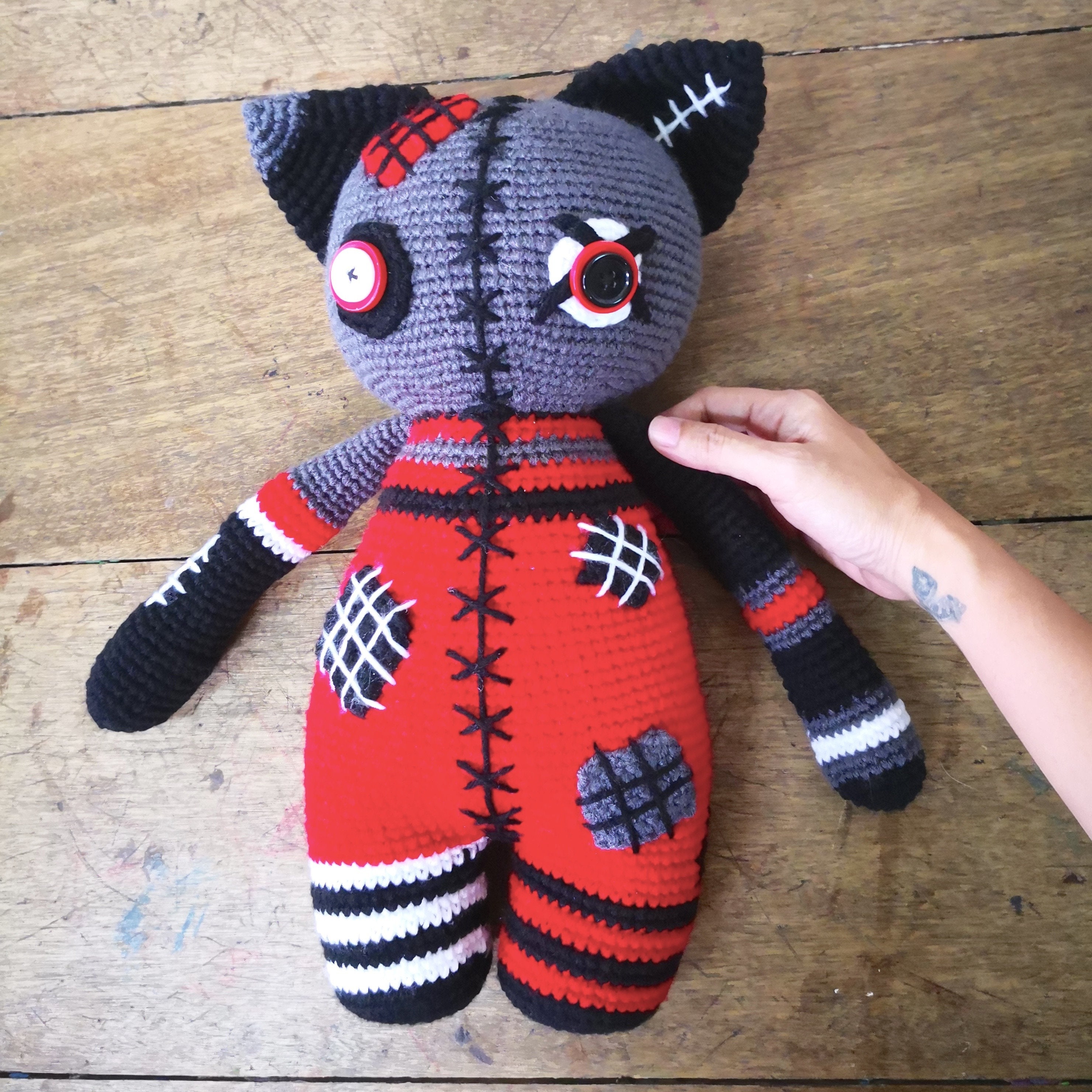 SALE 2 Crochet Patterns Space Alien Crab, Large Cat, Amigurumi Cat ...