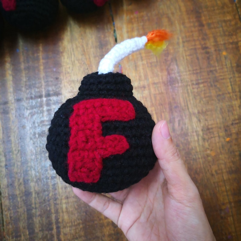 Crochet Pattern F Bomb Gag Gift F Bomb Stress Ball Etsy