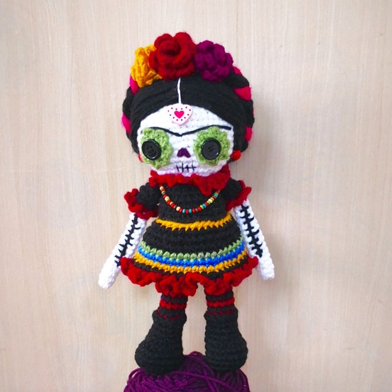 Crochet Tools Locking Marker Knitting Gift Dia de los Muertos Stitch Marker Gift for Girlfriend Skulls Crochet Progress Keepers