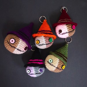 SALE 2 Amigurumi Patterns Zombie Heads, Crochet Mushrooms, Kawaii crochet, Christmas gifts, Christmas decor, Voodoo doll pattern image 1