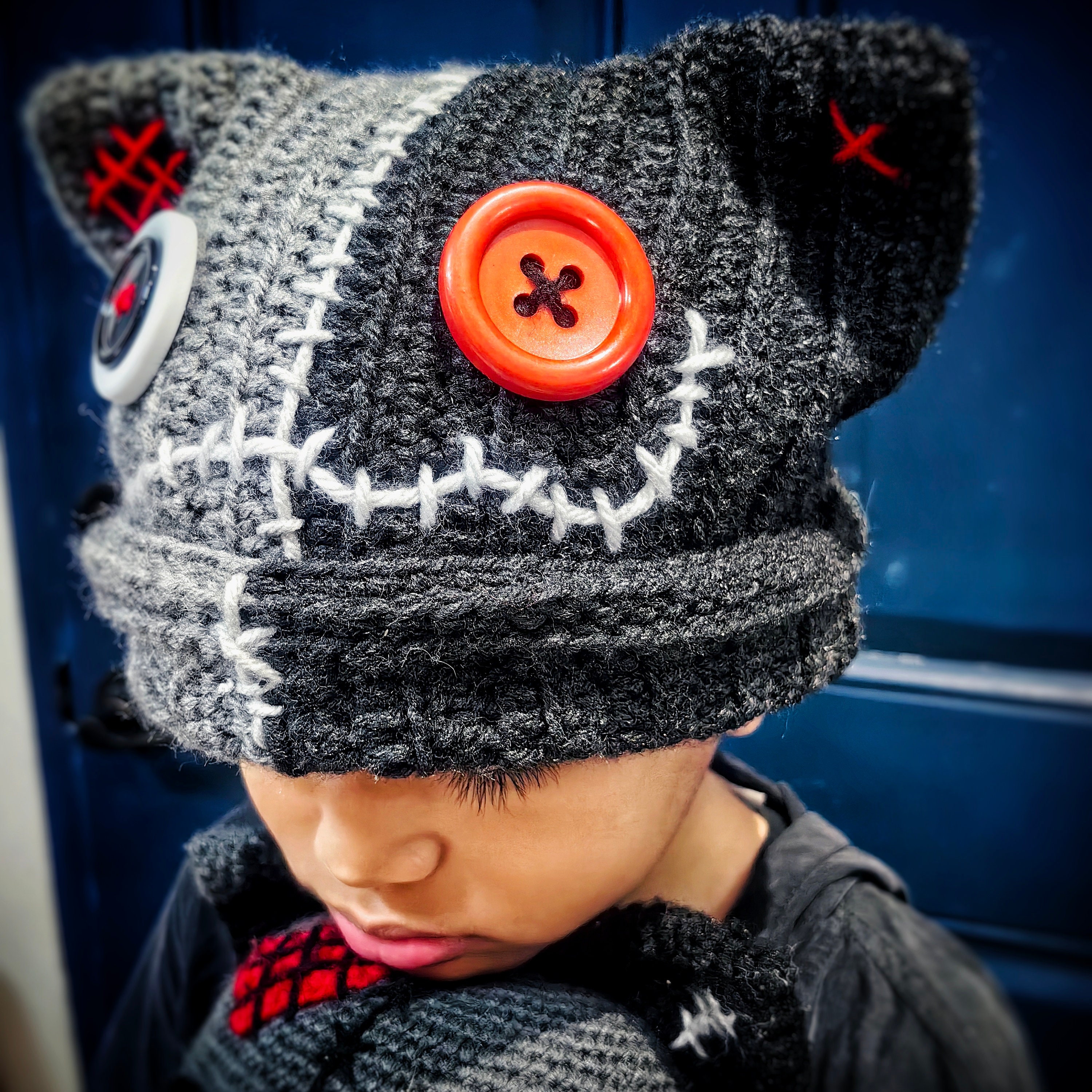 Cat Beanie, Crochet Cat Beanie, Crochet Pussy Cat Hat, Cat