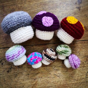 SALE 2 Amigurumi Patterns Zombie Heads, Crochet Mushrooms, Kawaii crochet, Christmas gifts, Christmas decor, Voodoo doll pattern image 5