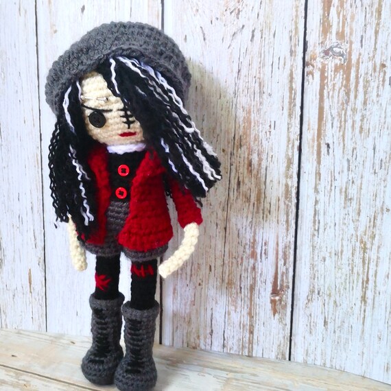 CROCHET PATTERN Rebellious Grunge Girl, Emo Doll Amigurumi Pattern 