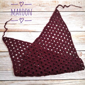 Buy 1 Get 1, Crochet bandana, crochet kerchief, crochet triangle headband, boho kerchief, triangle kerchief, bandanna, triangle scarf