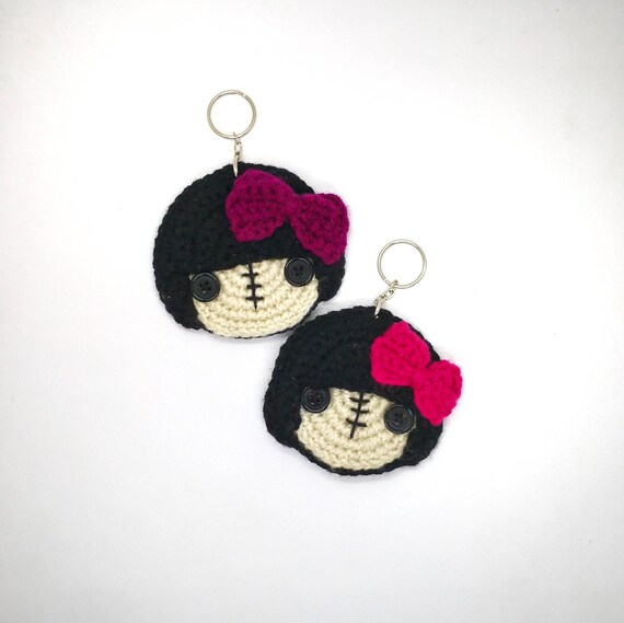 crochet voodoo doll keychain