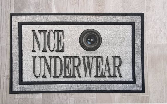 Nice Underwear Funny Custom Door Mat Doormat Floor Heavy Duty Etsy