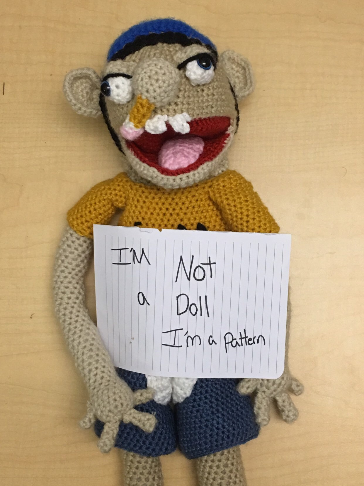 CROCHET PATTERN DIGITAL Jeffy Puppet from SuperMarioLogan Etsy