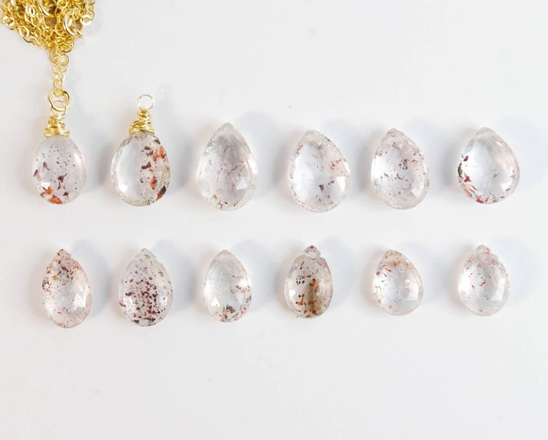 Confetti Quartz Necklace Unique Gift for Her OOAK Gemstone Etsy Sweden
