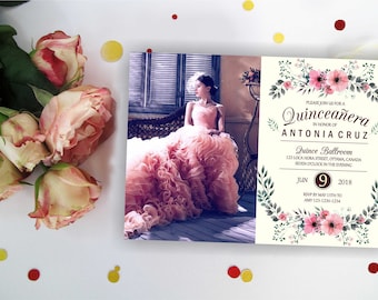quinceanera invites etsy