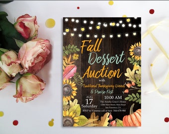 auction invitation etsy