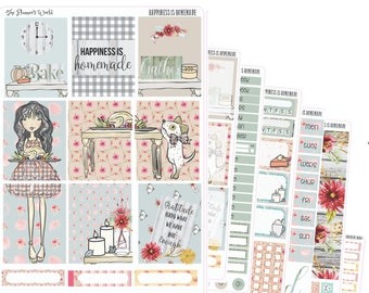 KIT-575 WEEKLY || Happiness is Homemade - WEEKLY Planner Sticker Kit