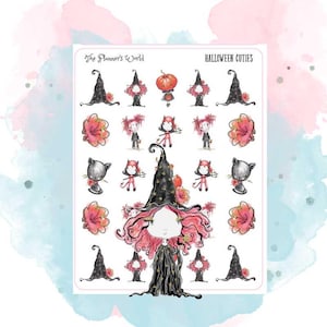 Halloween Cuties Planner Stickers - KIT-500 DECO || My Little Zombie