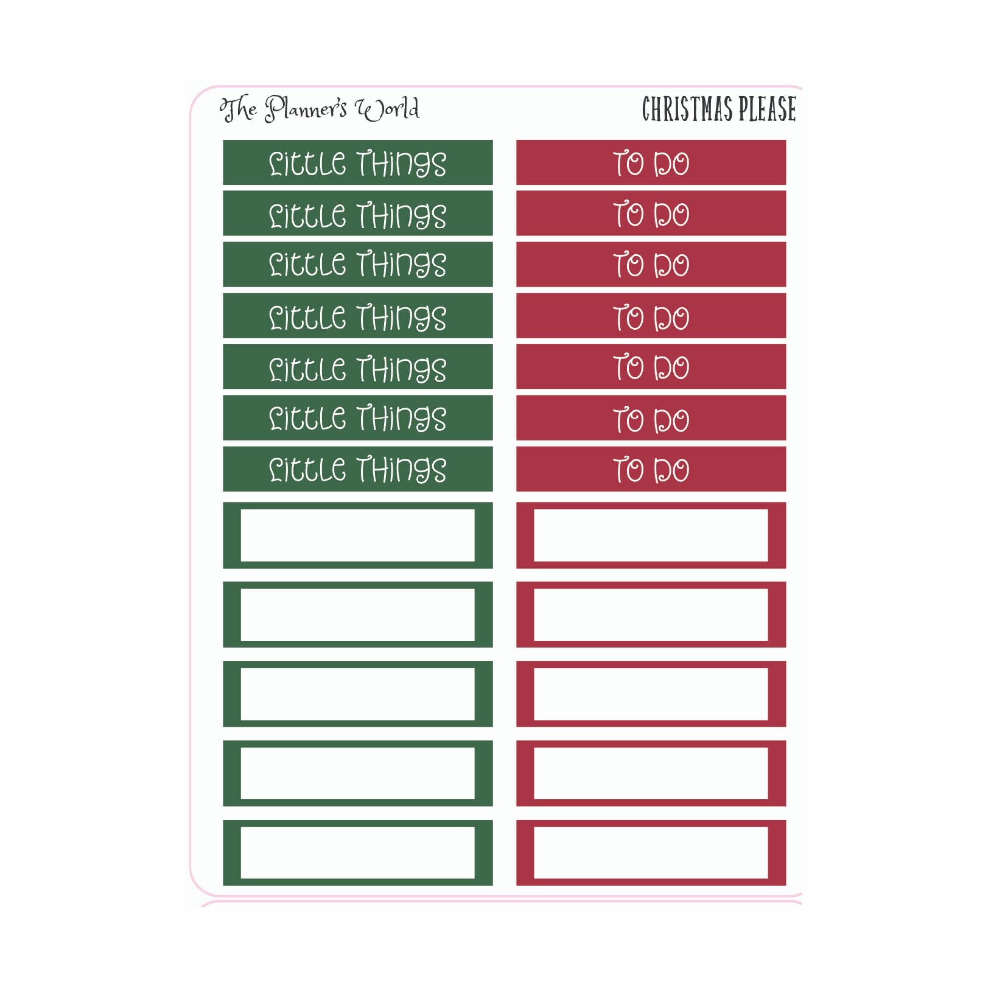 KIT-602 WEEKLY || Christmas Please - WEEKLY Planner Sticker Kit - Etsy