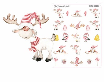 KIT-709 DECO || Nordic Gnomes - Gnome Planner Stickers